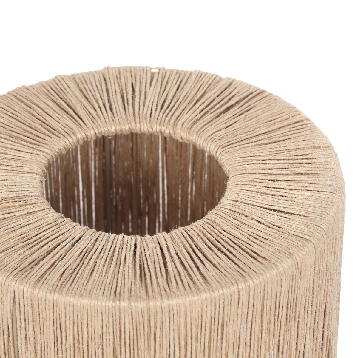 Tischleuchte 566800136 Smilla - Schwarz/Naturfarben, Natur, Textil/Metall (21/45cm) - Trio Leuchten