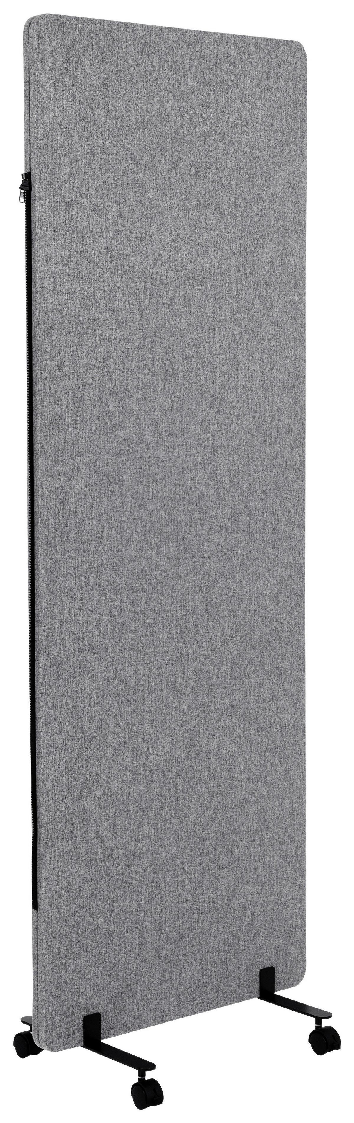 Trennwand Flexmiut - Dunkelgrau, Basics, Kunststoff/Textil (60/177/3cm) - MID.YOU