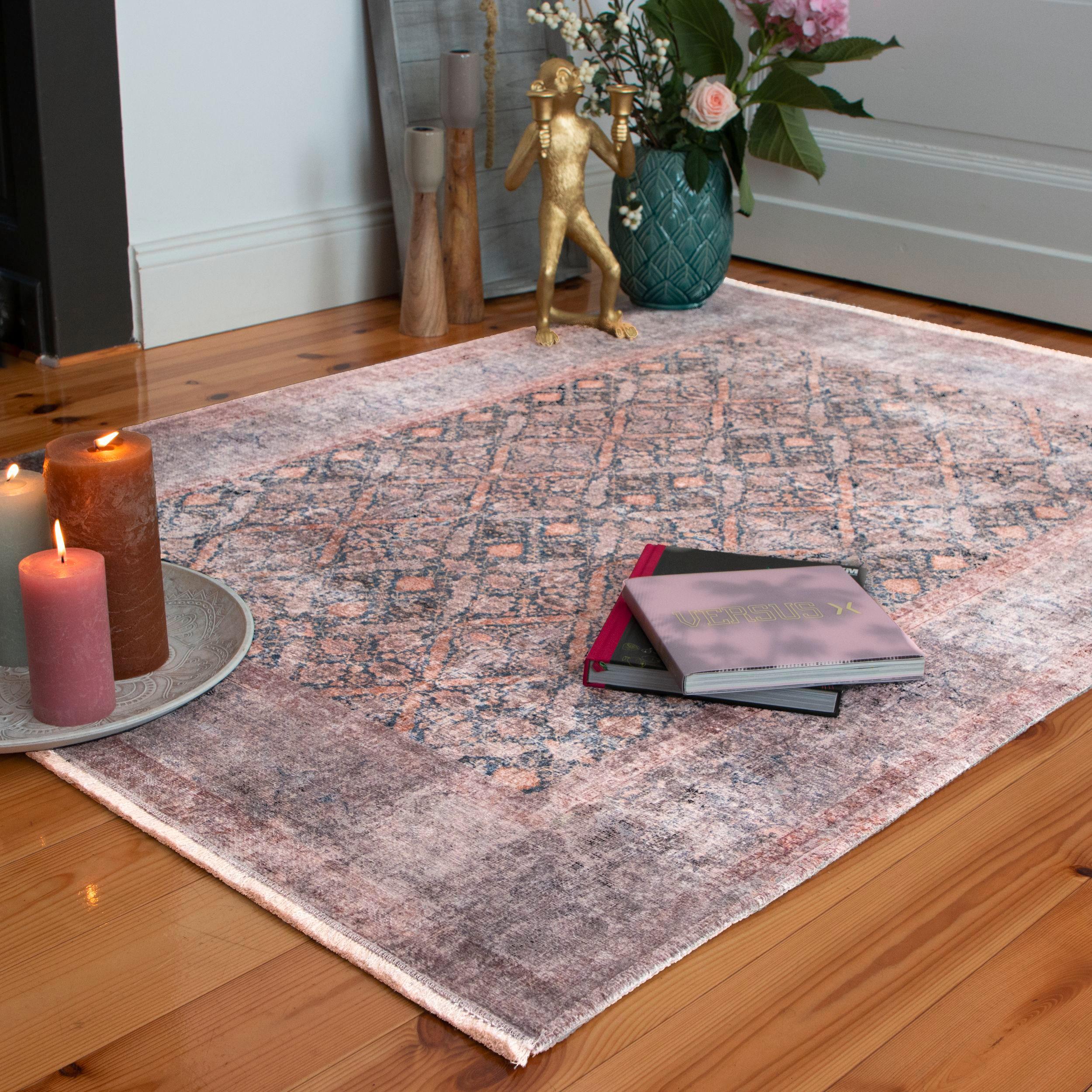 Vintage-teppich My Maurea 780 - Dunkelblau, Basics, Textil (200/290cm) - Obsession