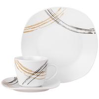 Kaffeeservice Pria - Schwarz/Braun, Basics, Keramik - Luca Bessoni