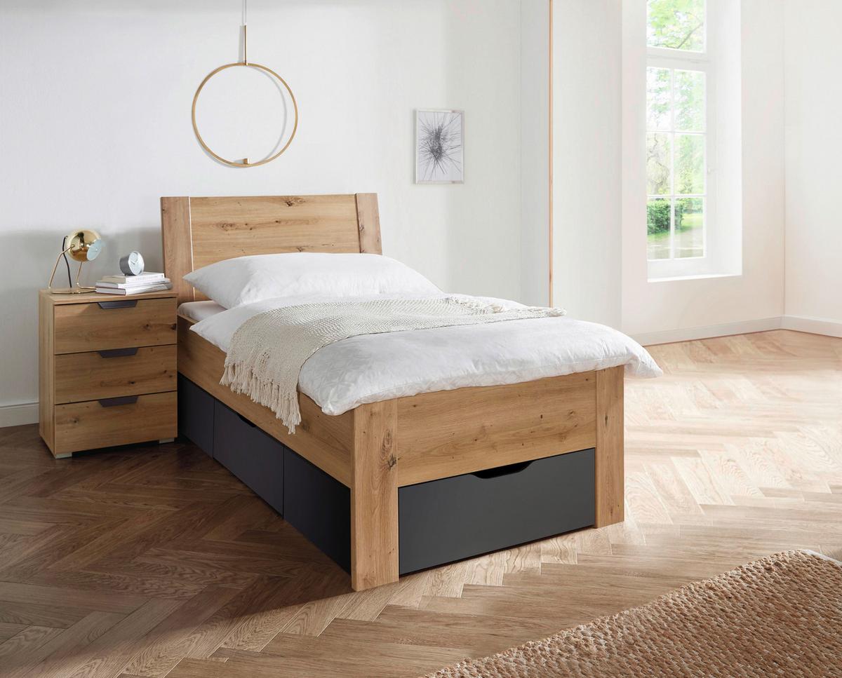ÚLOŽNÝ PROSTOR POD POSTEL ADITIO BEDS - šedá, Moderní, kompozitní dřevo (96/28/203cm)