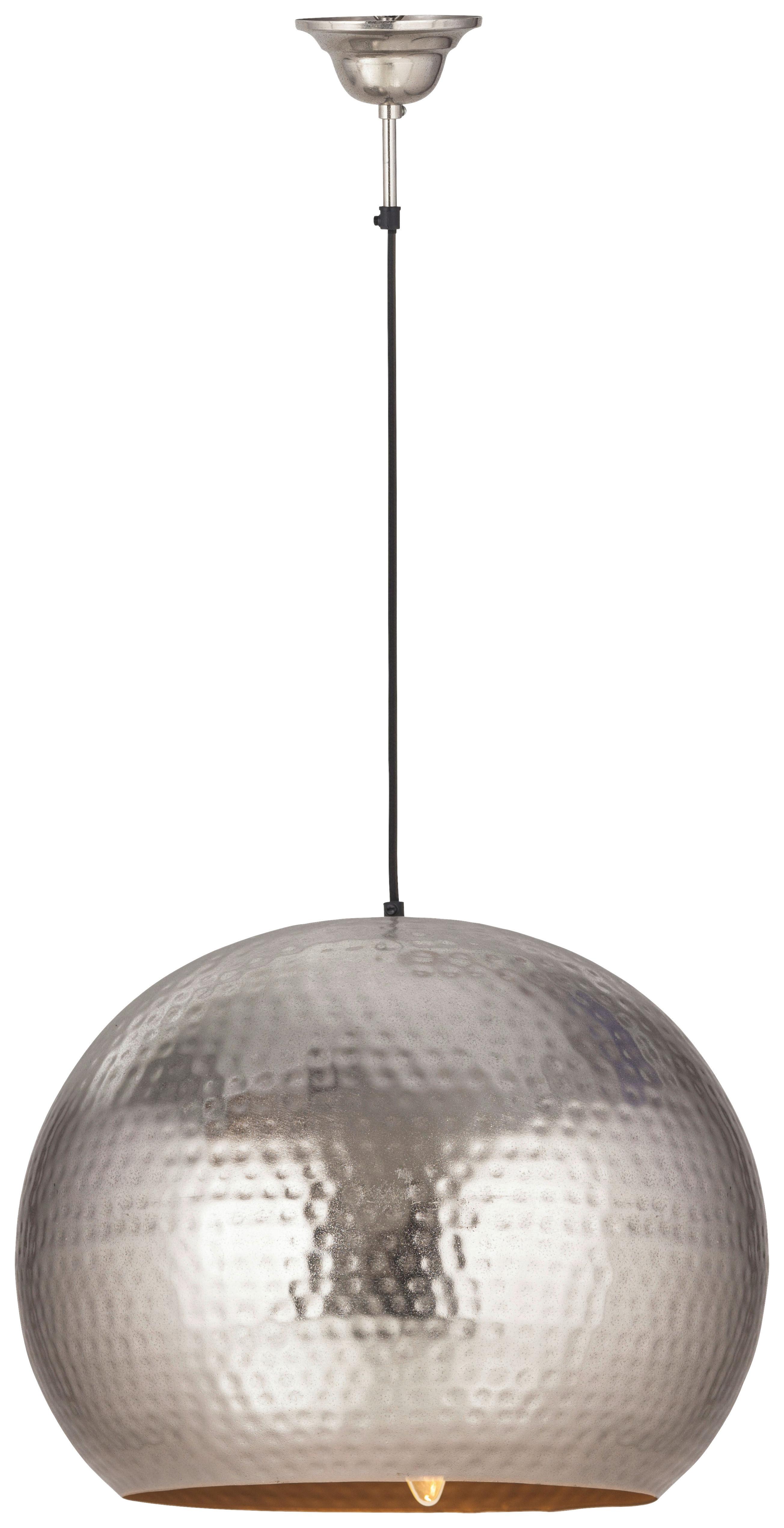 Hängeleuchte Fabricia 200 Nickel - Nickelfarben, Basics, Metall (47/35cm) - Kayoom