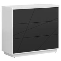 Kommode 106 Cm Forn, Schwarz/weiß - Schwarz/Weiß, MODERN, Holzwerkstoff (106/93/42,5cm) - MID.YOU