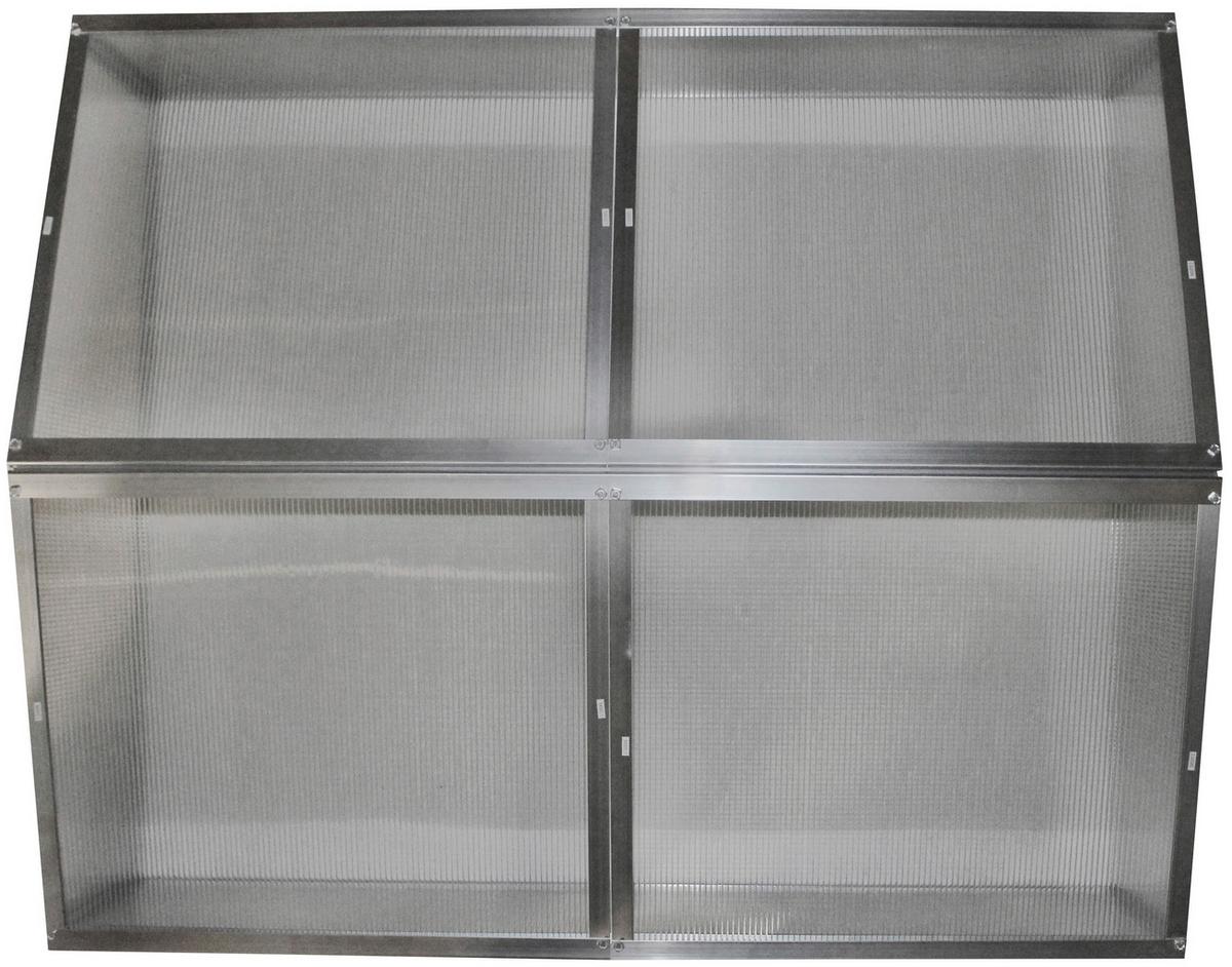 Frühbeetkasten Gaia Aluminium Ca. 102,3x38,9x120,5 Cm - Alufarben, Basics, Metall (102,3/38,9/120,5cm)