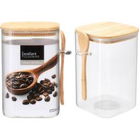 Ételtároló Fedéllel Ételtároló Fedéllel - áttetsző, Basics, üveg