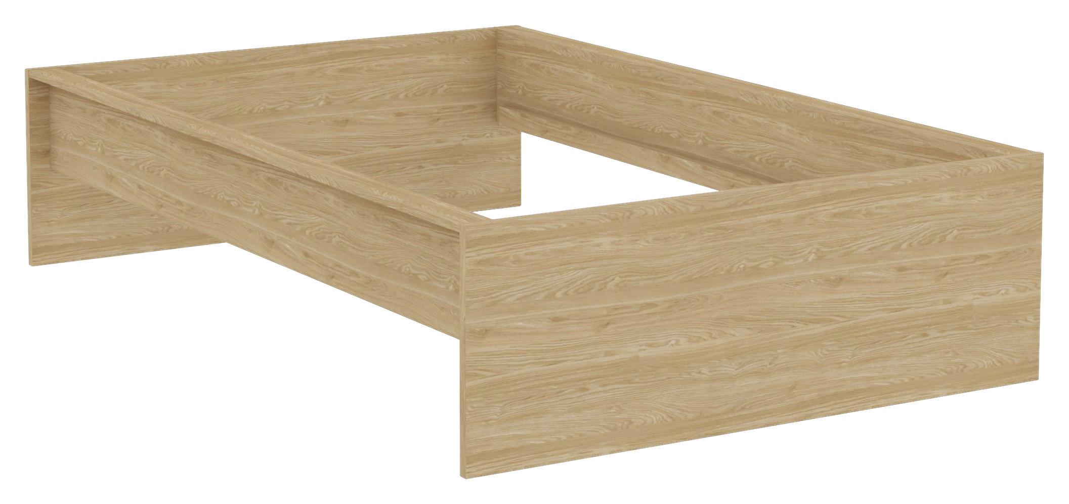 POSTEĽNÝ RÁM UNIT 120 - farba duba, Konventionell, kompozitné drevo (120/200cm) - Ondega