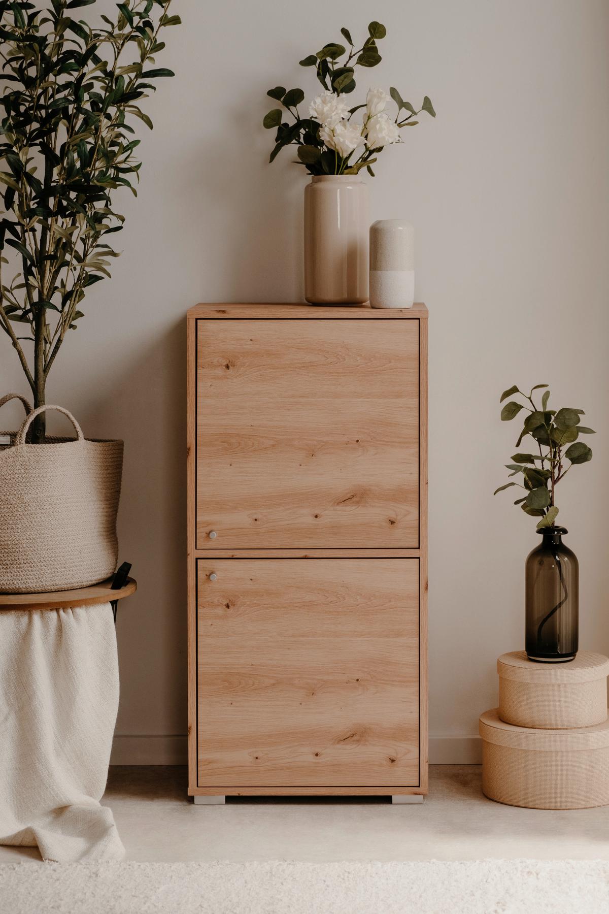 Regal Erweiterbar Fyn 20d 46 Cm Eiche Artisan Dekor - Alufarben/Eiche Artisan, Design, Holzwerkstoff (46/96,5/33,5cm) - MID.YOU