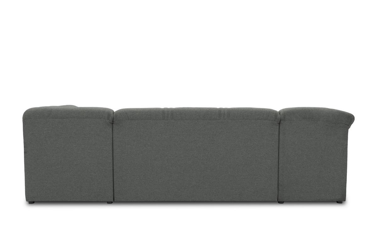 Wohnlandschaft Sarafina Dunkelgrau - Dunkelgrau/Schwarz, KONVENTIONELL, Textil (146/295/180cm) - MID.YOU