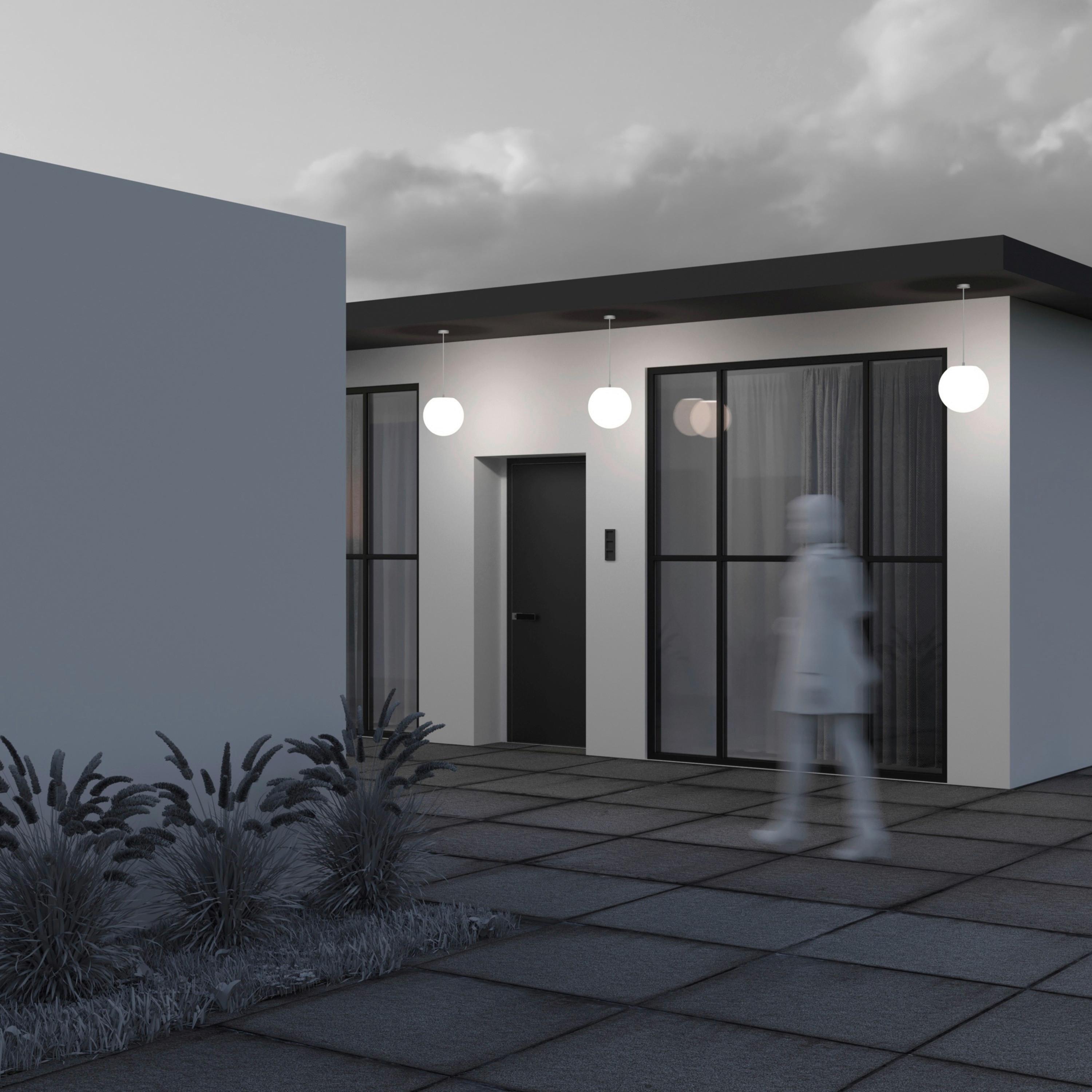 Außenleuchte Erda - Weiß, Basics, Kunststoff/Metall (30/36cm) - MAYTONI