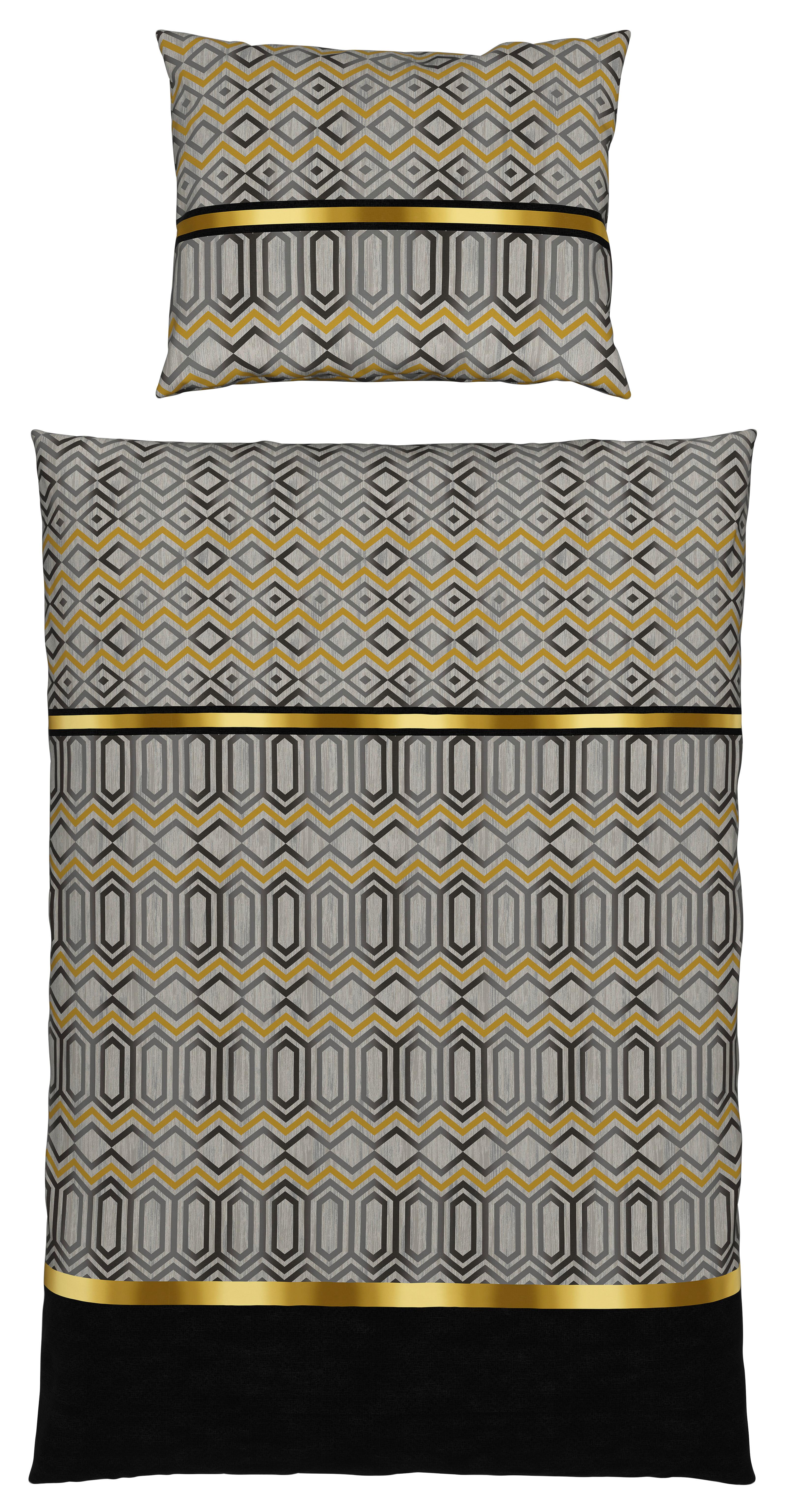 Bettwäsche Elisa - Goldfarben/Multicolor, ROMANTIK / LANDHAUS, Textil - James Wood