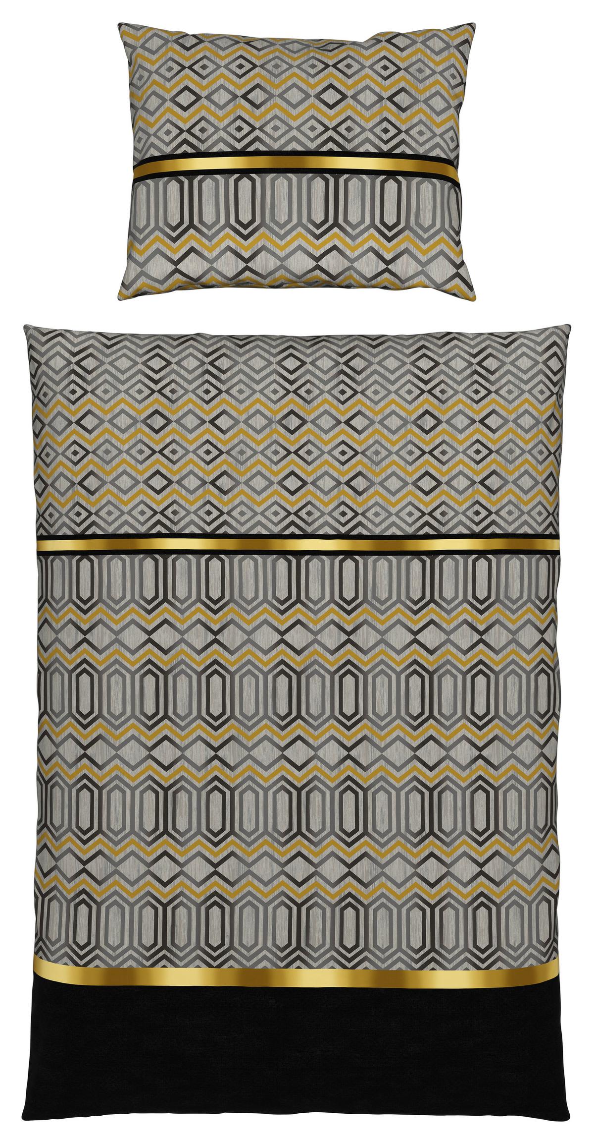 Bettwäsche Elisa - Goldfarben/Multicolor, ROMANTIK / LANDHAUS, Textil - James Wood