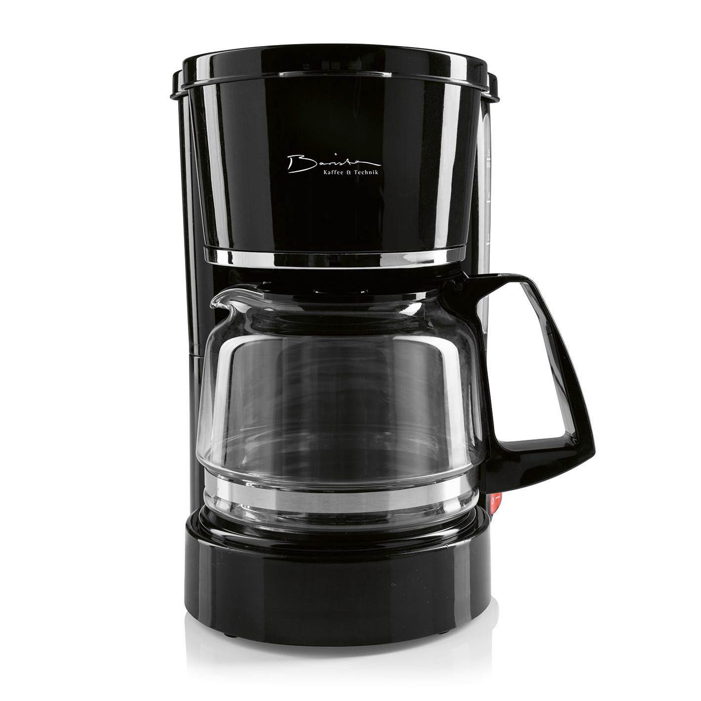 FILTERKAFFEEMASCHINE 750W, 5 Tassen - Schwarz, Basics, Glas/Kunststoff (20/23,5/15,5cm)