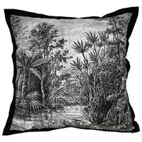 ZIERKISSEN ODETTE - Schwarz/Weiß, ROMANTIK / LANDHAUS, Textil (45/45cm) - James Wood