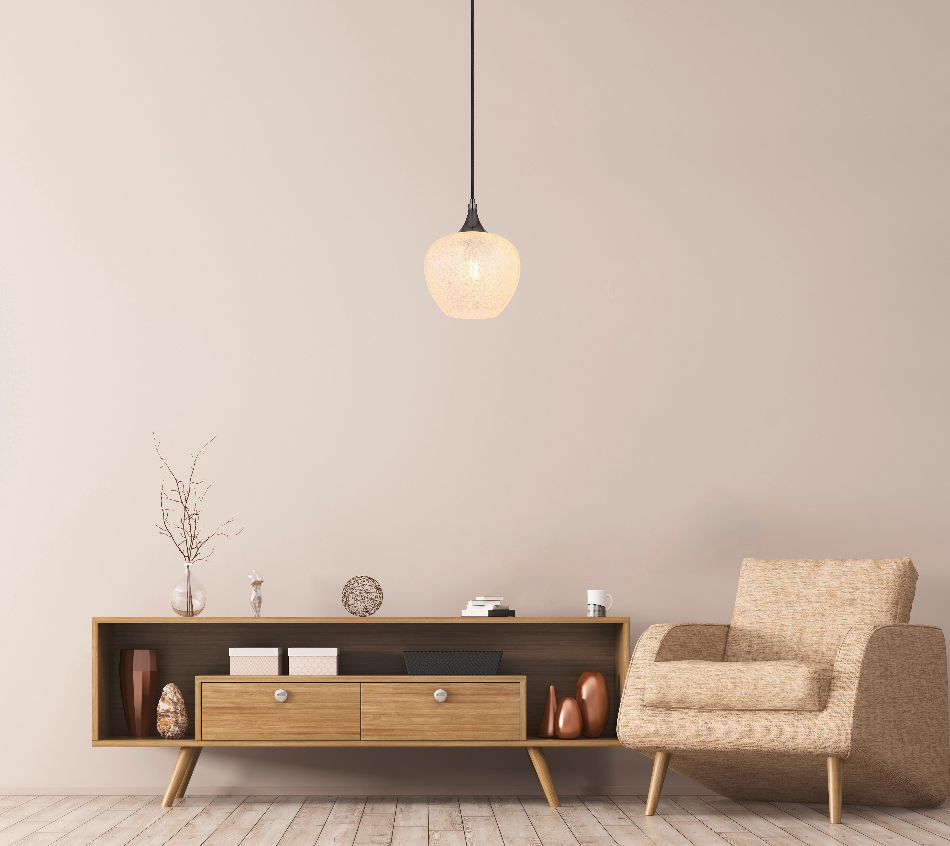 Hängeleuchte 15548hk - Klar/Chromfarben, KONVENTIONELL, Glas/Kunststoff (24/120cm) - Globo