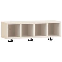 Wandregal Lovund, Beige B: 59,8 Cm - Beige/Grau, Design, Holzwerkstoff (59,8/59/13,5cm) - MID.YOU