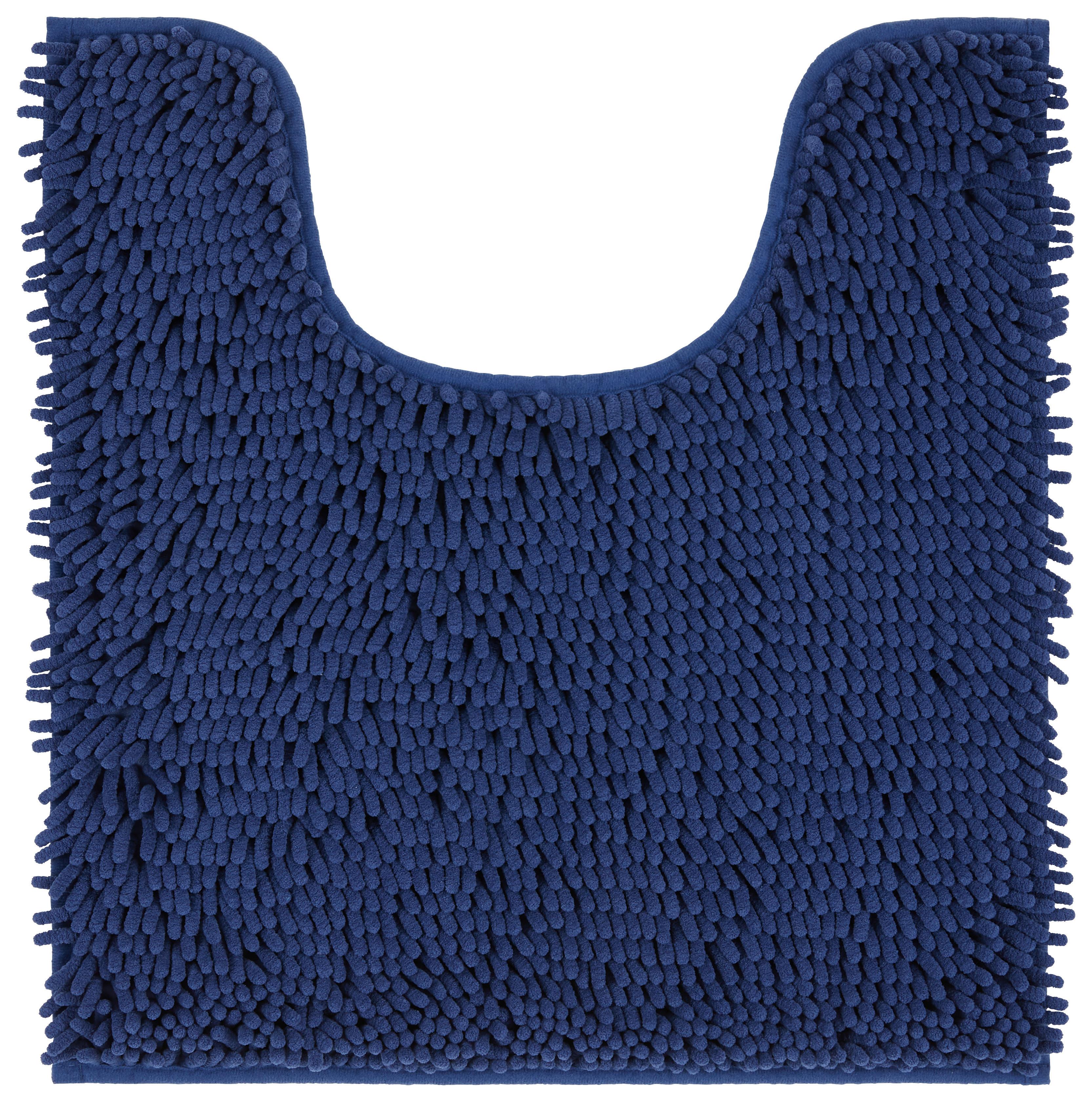 WC-Vorleger Liliane - Blau, KONVENTIONELL, Kunststoff (45/50,5cm) - Ondega