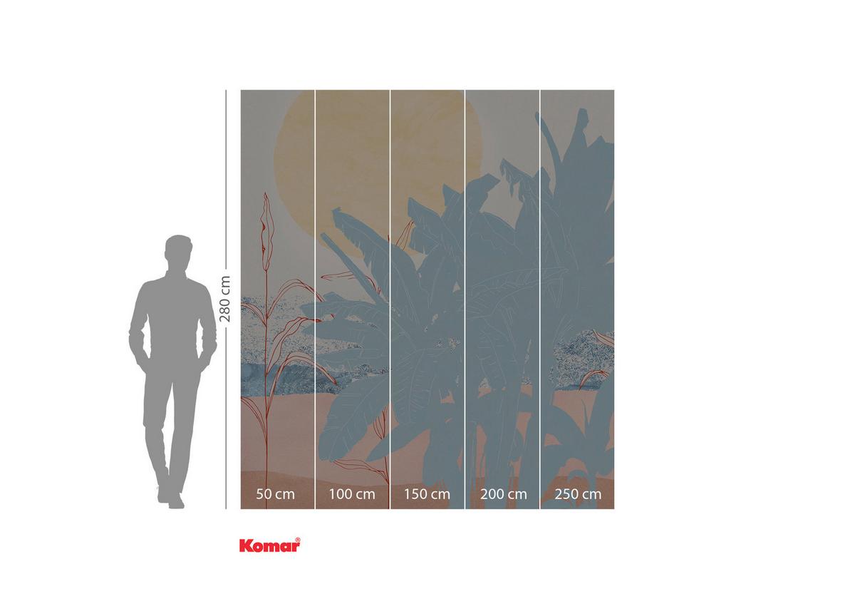 Fototapete Banana Leaves - Multicolor, Trend, Papier (200/280cm) - Komar