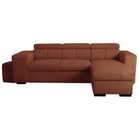 Ecksofa Sirius M terracotta, 251x165cm - Terracotta, KONVENTIONELL, Holz/Holzwerkstoff (251/165cm)