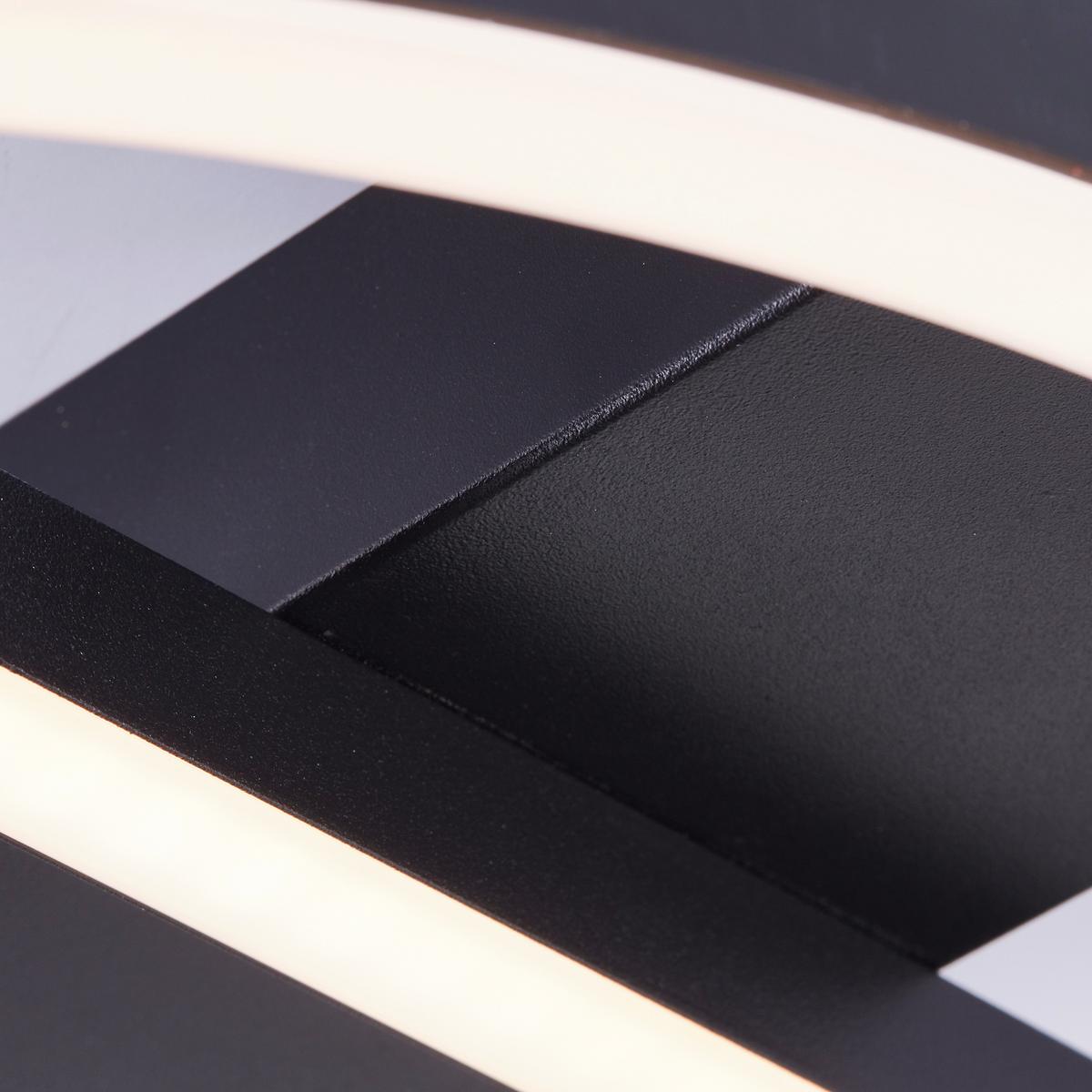 LED-Paneel G99928a06 Maureen - Schwarz, Design, Kunststoff/Metall (5/37/37cm) - Brilliant
