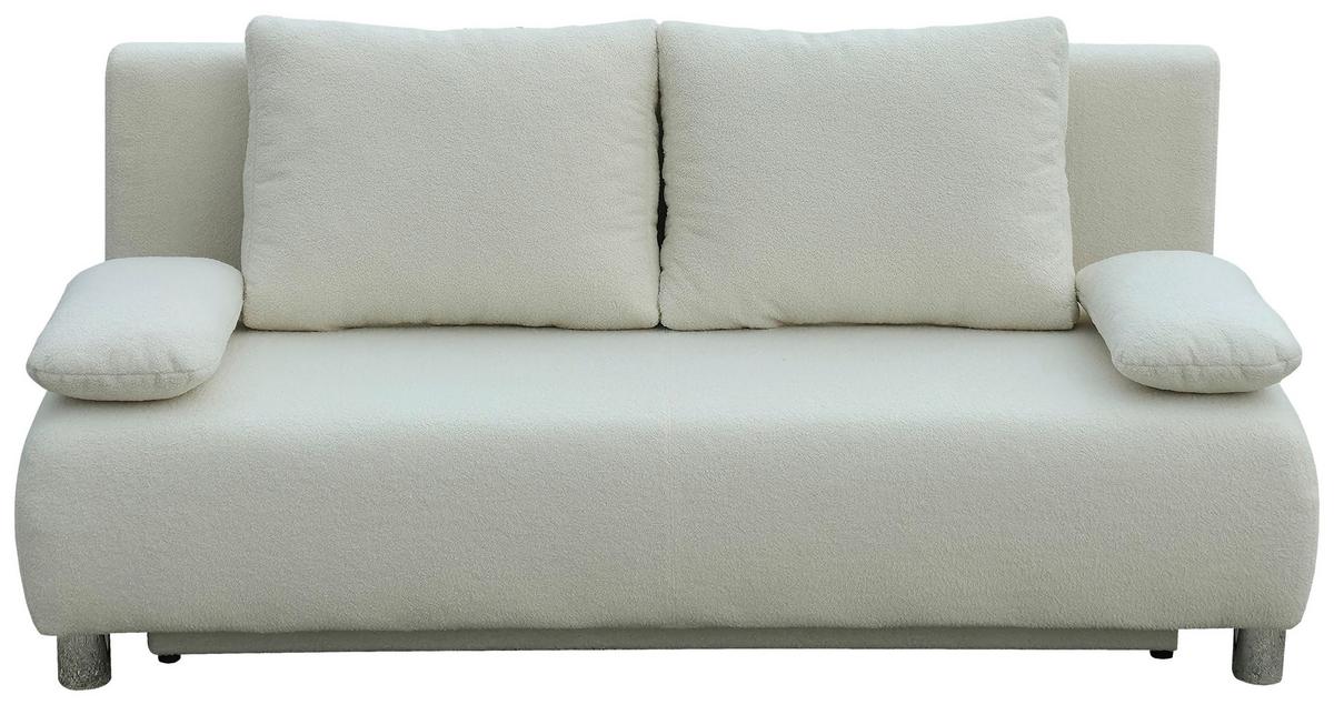 Kanapé Ibiza New - bézs, Romantik / Landhaus, faalapú anyag/textil (190/90/85cm)