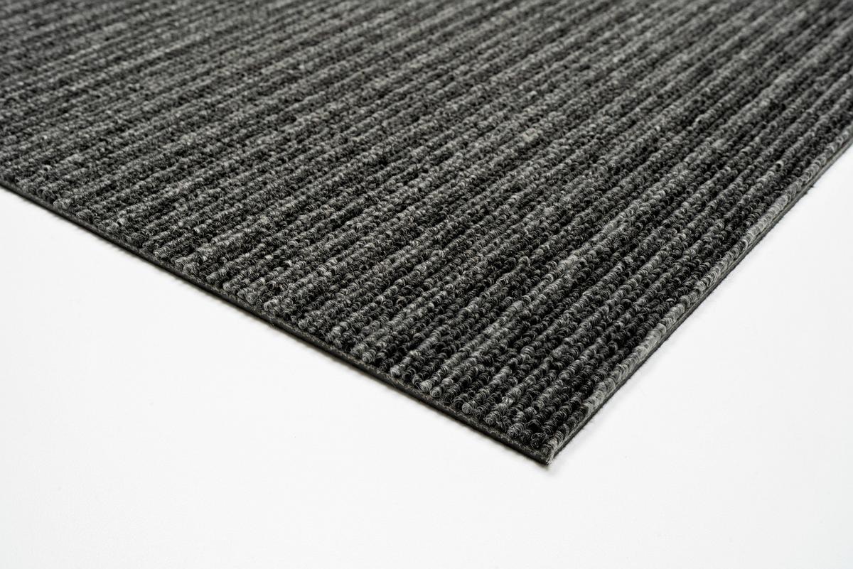 Teppichfliese Grau Astra 50x50 cm Florhöhe 3 mm - Grau, Basics, Textil (50/50cm)