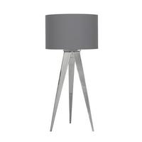 Tischlampe Tripod Chromfarben mit Kippschalter - Chromfarben, Basics, Kunststoff/Metall (28/18cm) - Näve