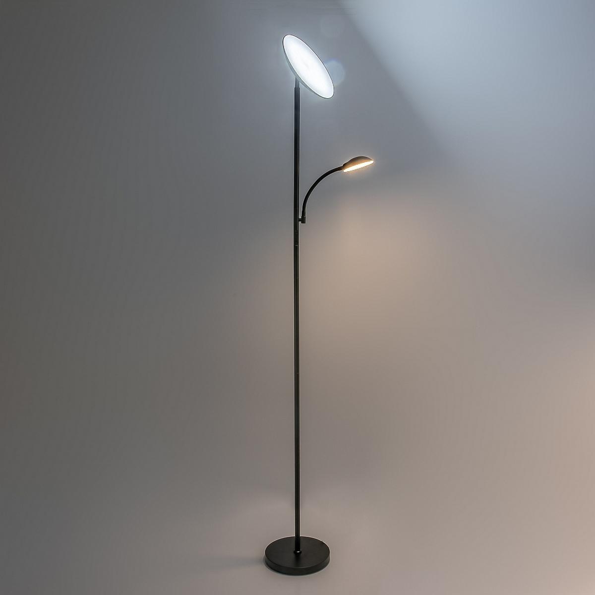Led Állólámpa Halina Fekete - fekete, Basics, fém - Rabalux