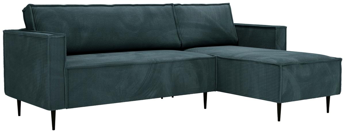 Ranger Petrol S: 223x151 Cm - Petrol/Schwarz, Design, Textil (223/151cm) - Livetastic