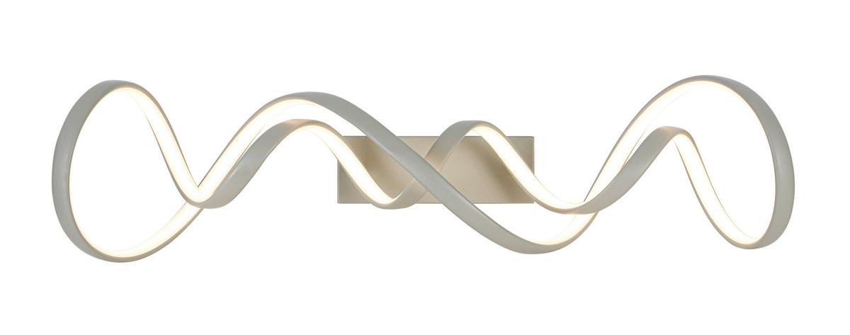 Led Mennyezeti Lámpa Krispin - homokszínű/fehér, Modern, műanyag/fém (75/19/23cm) - Luca Bessoni