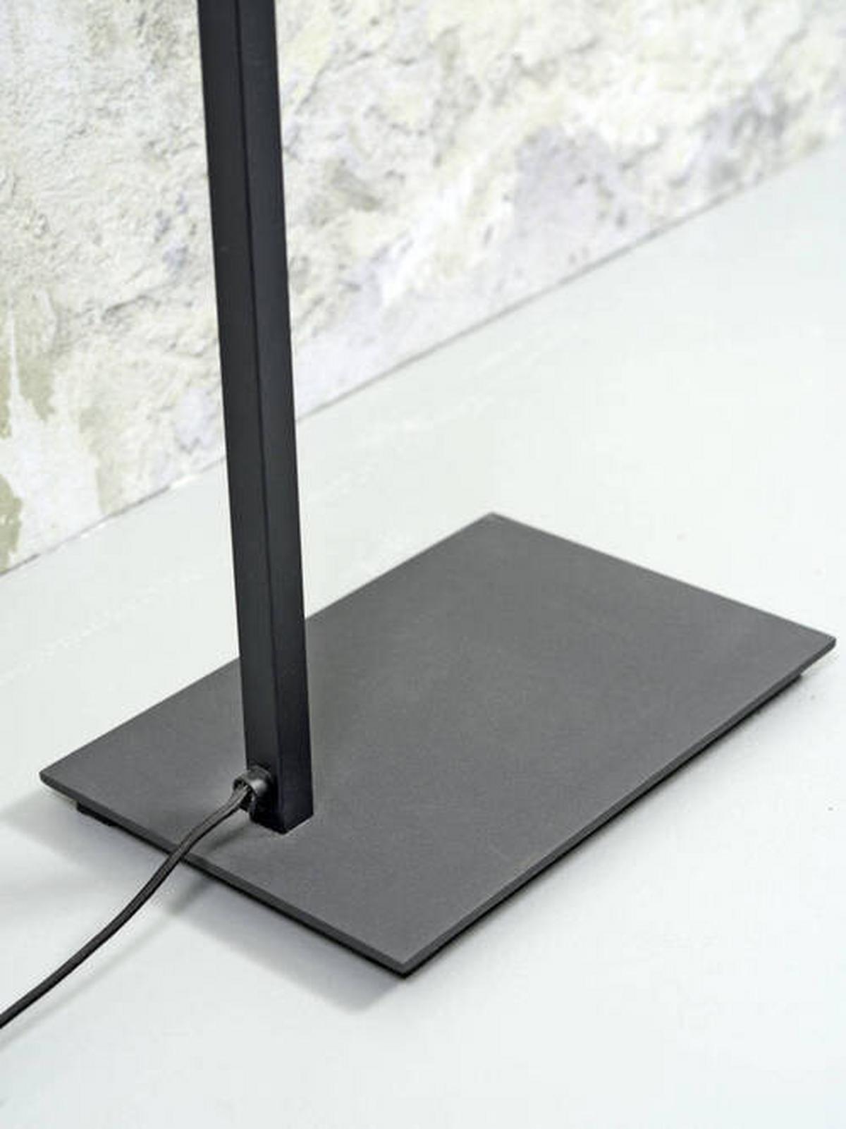 Stehlampe Boston Schwarz/ Weiß 1-Flammig - Schwarz/Weiß, Basics, Textil/Metall (35/160/35cm) - It's about Romi