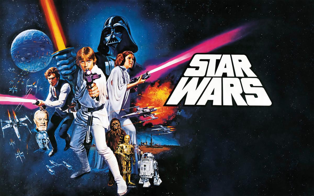 Vliestapete Star Wars Poster Classic 1 - Multicolor, Basics (400/250cm) - Komar