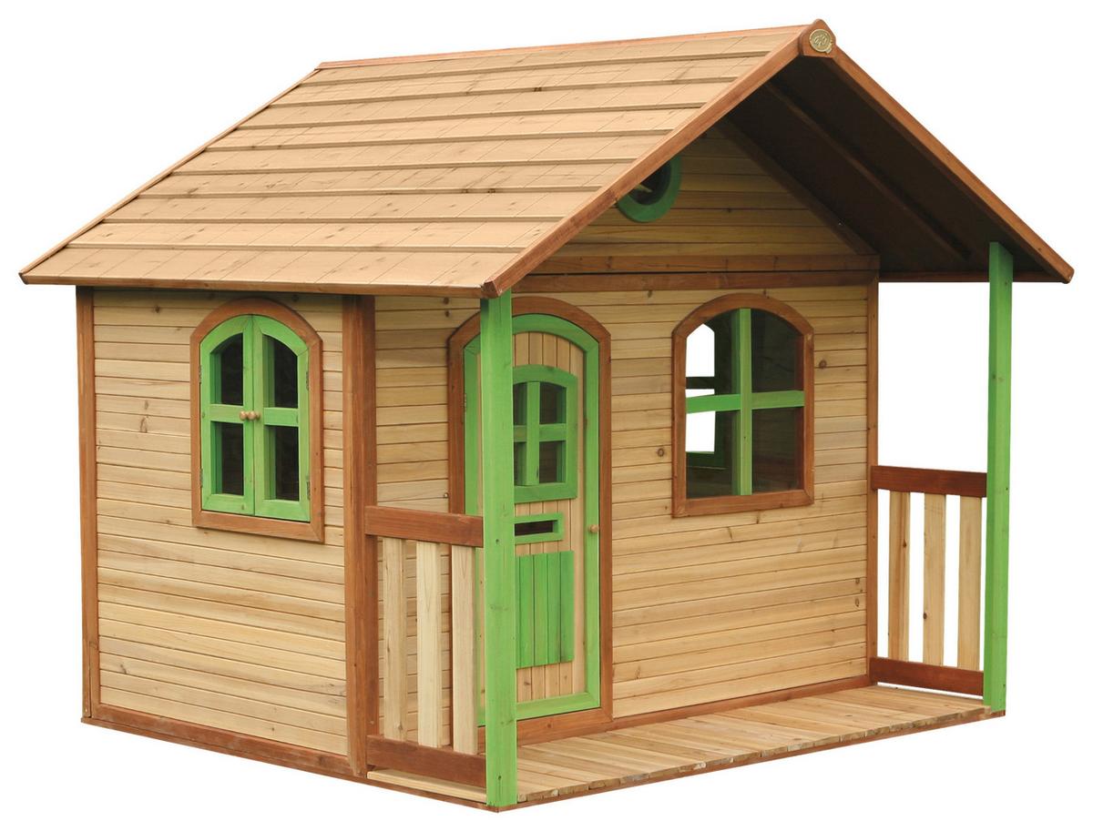 Spielhaus A030.104.00 - Braun/Grün, KONVENTIONELL, Holz (202/180/191cm) - Ambia Garden