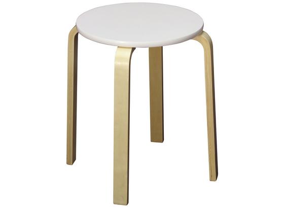 Hocker Berni - Naturfarben/Weiß, MODERN, Holz/Holzwerkstoff (39/45/39cm) Hocker Berni - Naturfarben/Weiß, MODERN, Holz/Holzwerkstoff (39/45/39cm)