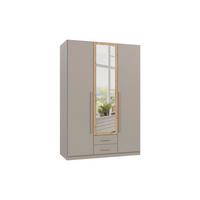 Šatní skříň MARBUGR, šířka 135 cm - šedá/dub artisan, Konvenční, kompozitní dřevo/sklo (135/199/58cm) - Mömax