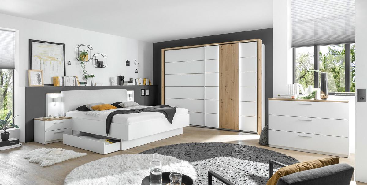 Bettschubkasten Sizilia B: 137 Cm Weiß Mit Rollen - Weiß, MODERN, Holzwerkstoff/Kunststoff (137/19,1/61,5cm)