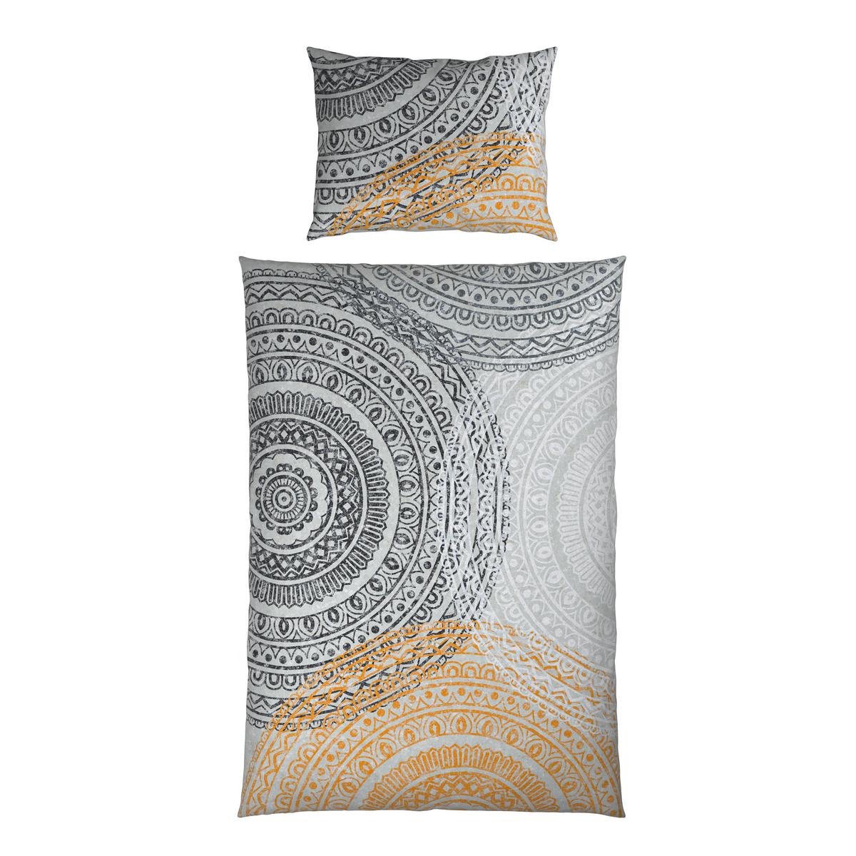 Bettwäsche Java - Grau/Honig, ROMANTIK / LANDHAUS, Textil - James Wood