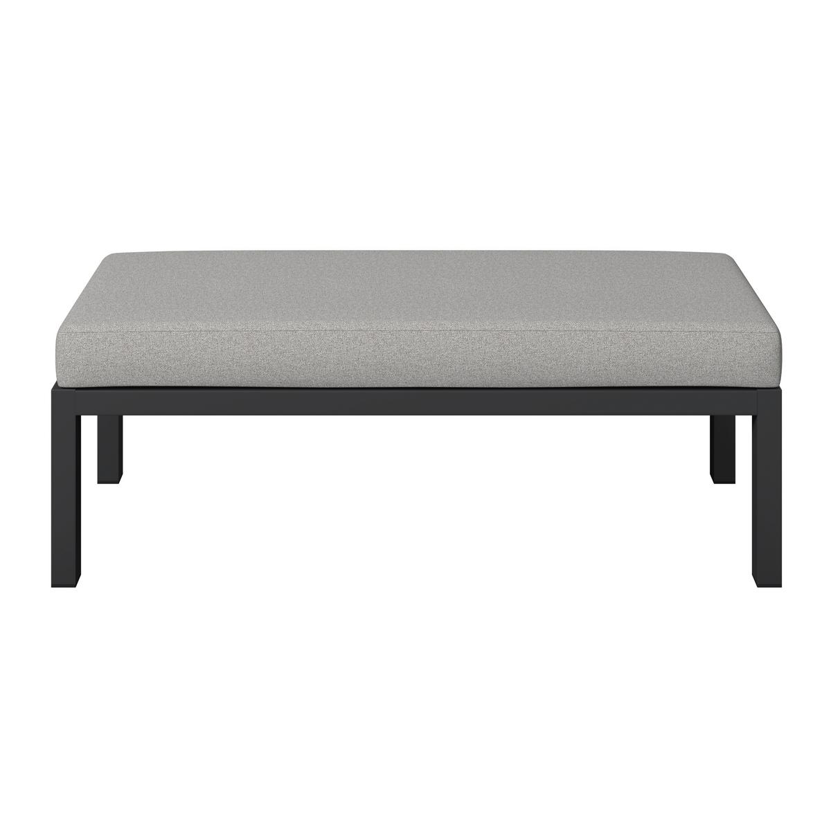 Loungegarnitur Peru - Dunkelgrau/Hellgrau, MODERN, Glas/Textil (187/241,5cm) - Beldano