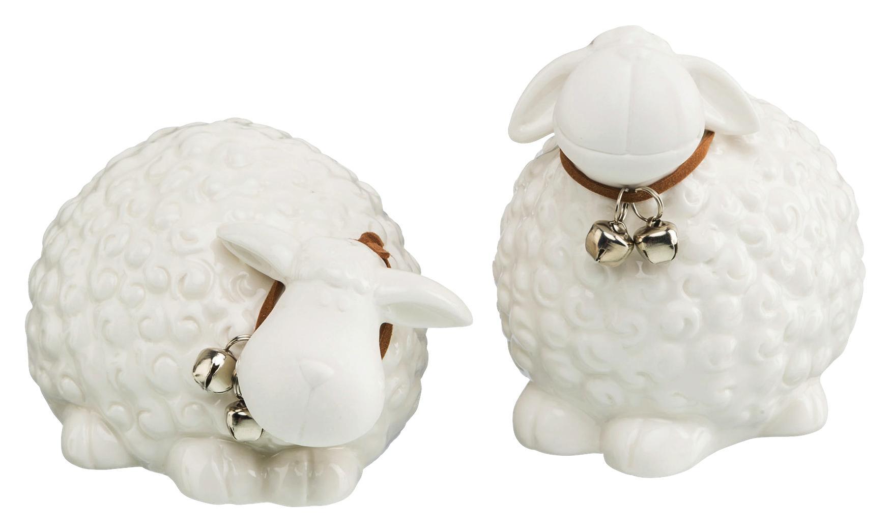 Ovce Dekorační Mr Bell I - bílá, Basics, keramika (13,3/8,6/6,5cm)