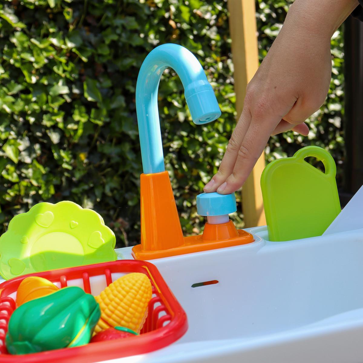 Sand- Und Wassertisch A031.031.00 - Braun, KONVENTIONELL, Holz/Kunststoff (92,5/50,5/94cm) - Ambia Garden