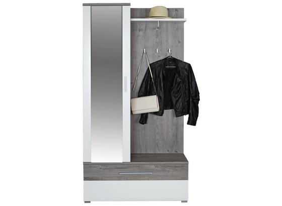Garderobe Monza New - Eichefarben/Weiß, MODERN, Holzwerkstoff (100/196/36cm) Garderobe Monza New - Eichefarben/Weiß, MODERN, Holzwerkstoff (100/196/36cm)