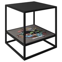 Beistelltisch Minecraft - Schwarz, MODERN, Holzwerkstoff/Metall (45/45/48cm) - Minecraft