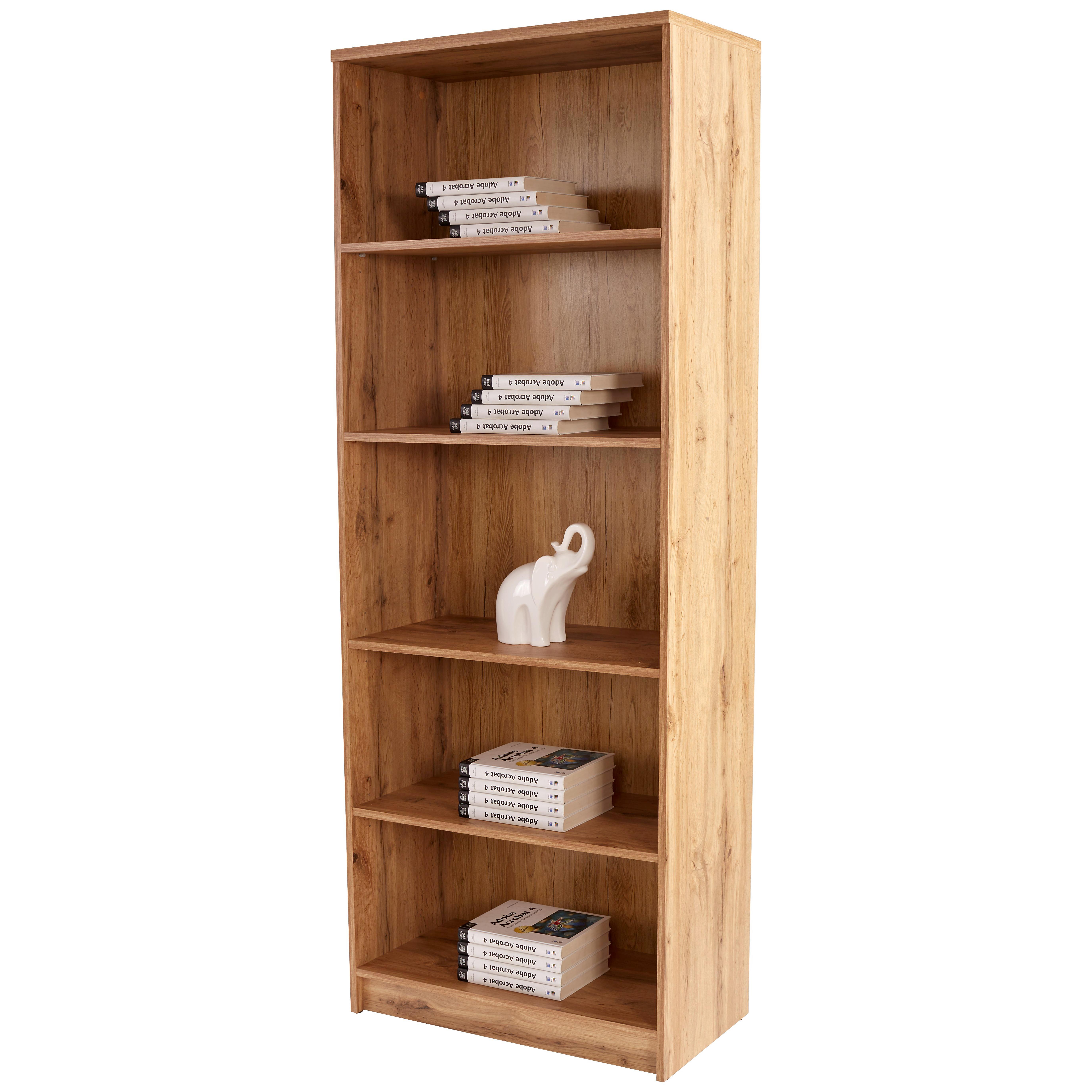 Wohnliches Regal mit 5 offenen Fächern