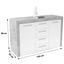 Kommode Focus Fck02 B:149cm Beton Optik Hell/ Weiß Dekor - Weiß, MODERN, Holzwerkstoff (149/86/45cm) Kommode Focus Fck02 B:149cm Beton Optik Hell/ Weiß Dekor - Weiß, MODERN, Holzwerkstoff (149/86/45cm)