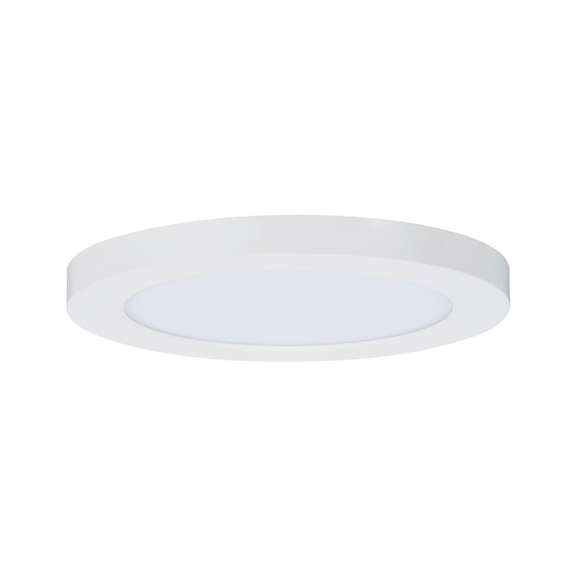 Led-deckenleuchte Ø 16,5 Cm Weiß Rund - Weiß, Basics, Kunststoff (16,5cm) - Paulmann