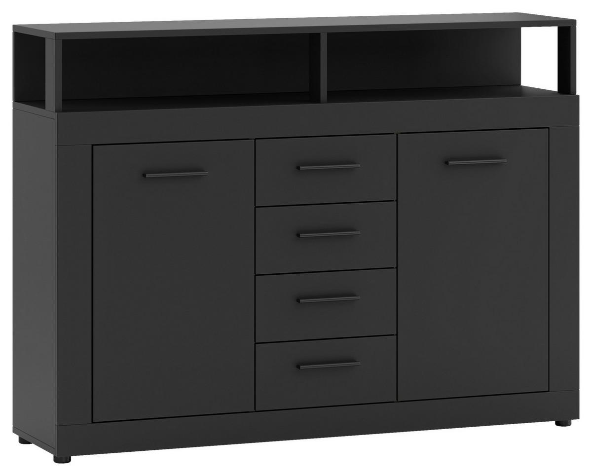 Kommode Lupo Anthrazit B: 119 Cm - Anthrazit, Design, Holzwerkstoff (119/96/32cm) - MID.YOU