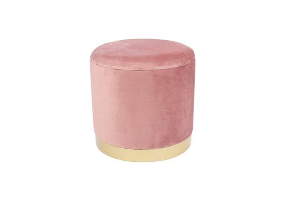 Hocker Velvet B: 35 cm Rosa - Goldfarben/Rosa, MODERN, Holzwerkstoff/Textil (35/35/35cm) Hocker Velvet B: 35 cm Rosa - Goldfarben/Rosa, MODERN, Holzwerkstoff/Textil (35/35/35cm)