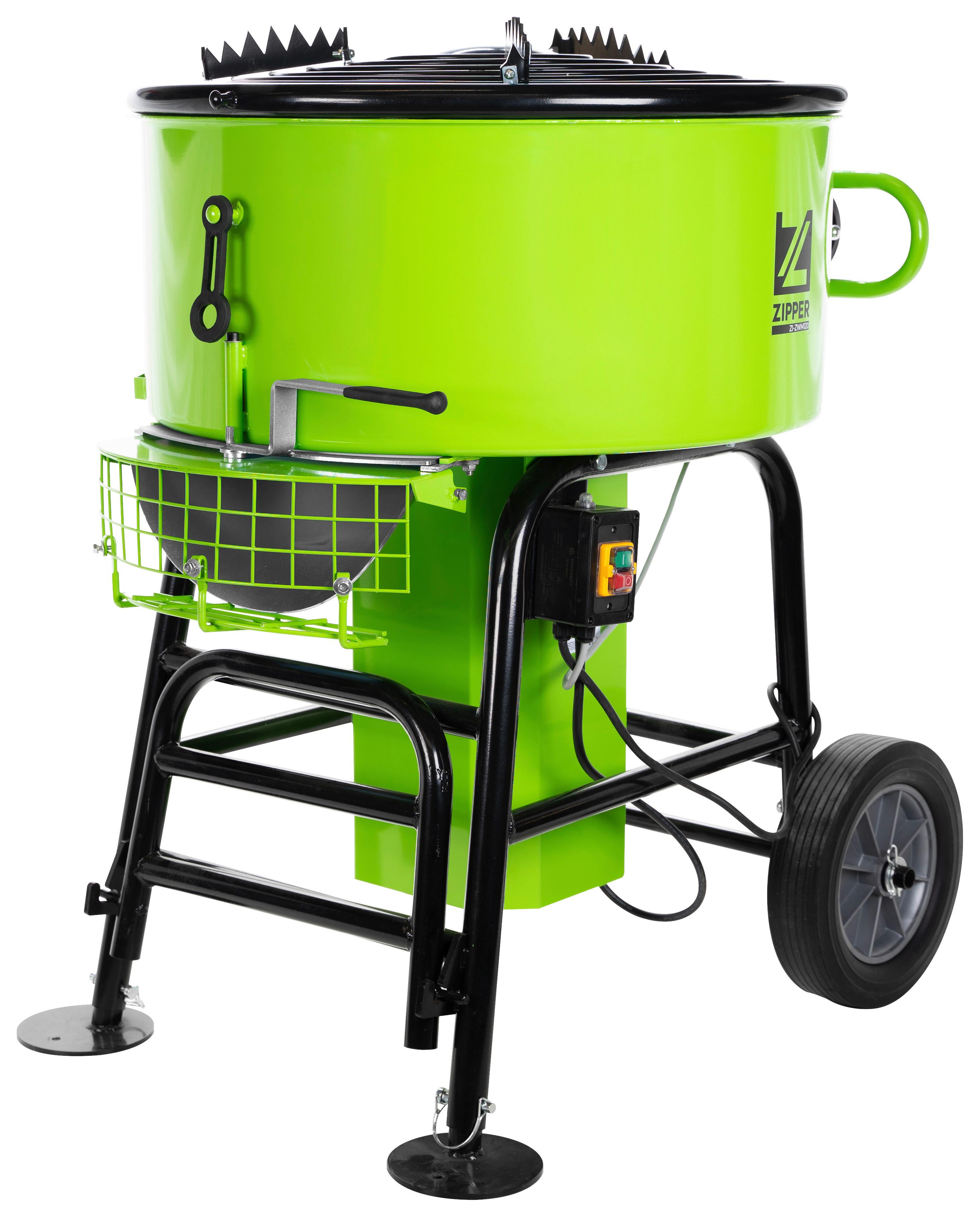 Zwangsmischer Zi-Zwm120 Grün/Schwarz 120 L - Schwarz/Grün, Basics, Metall (77/107/88cm) - Zipper