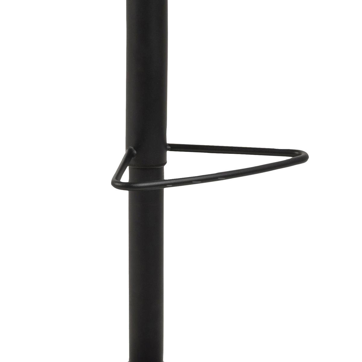 Barhocker höhenverstellbar mit Lehne Sylvia Hellbraun - Hellbraun/Schwarz, Design, Textil/Metall (41,5/94-115/52cm) - Carryhome