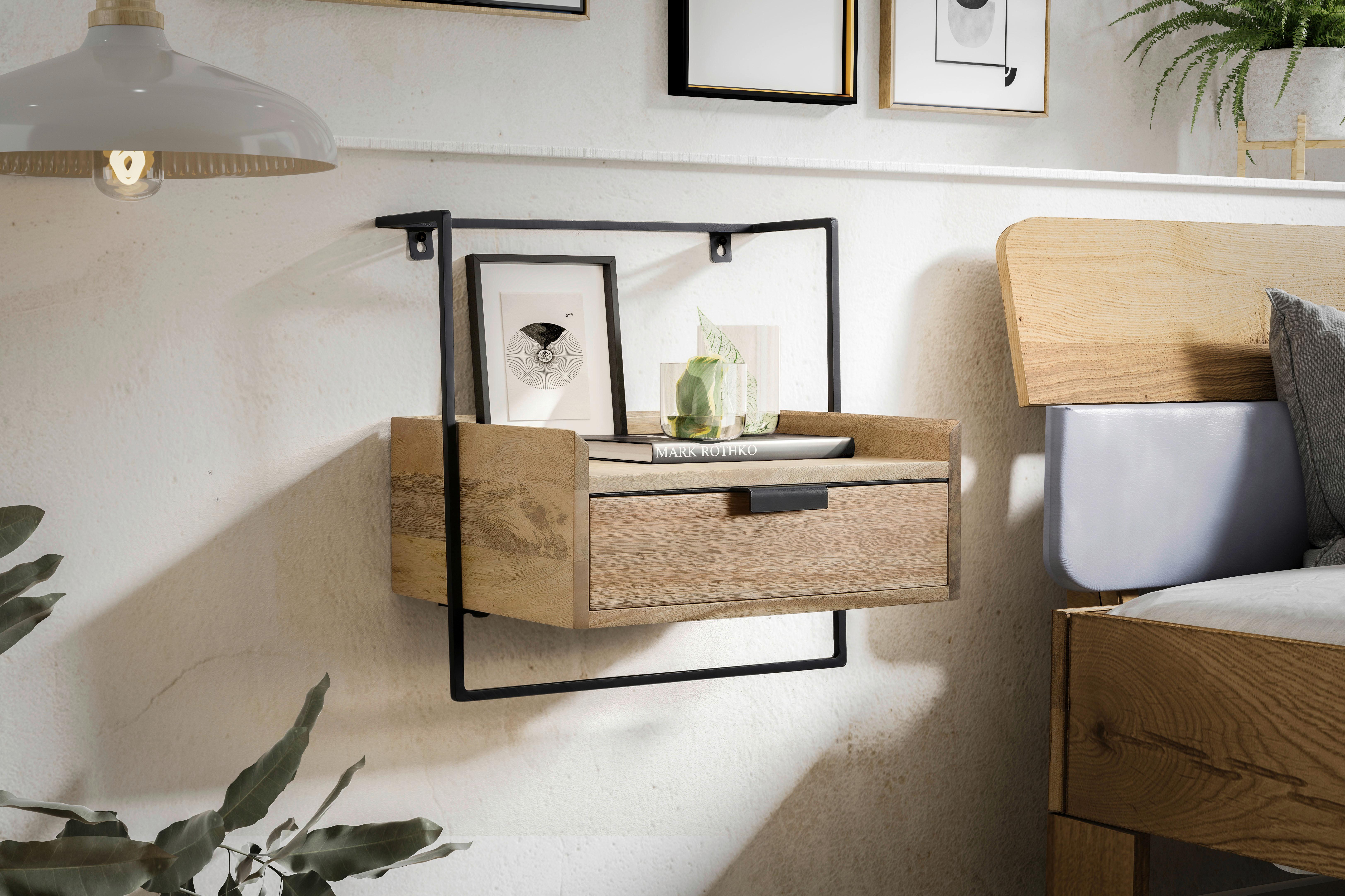 Nachttisch Hellbraun B: 44 Cm - Hellbraun, Design, Holz (44/45/35cm) - MID.YOU
