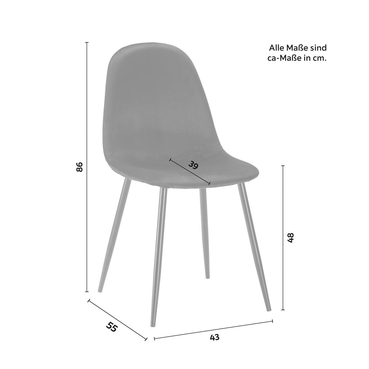 Stolička Lio - čierna, Modern, kov/drevo (43/86/55cm) - Modern Living